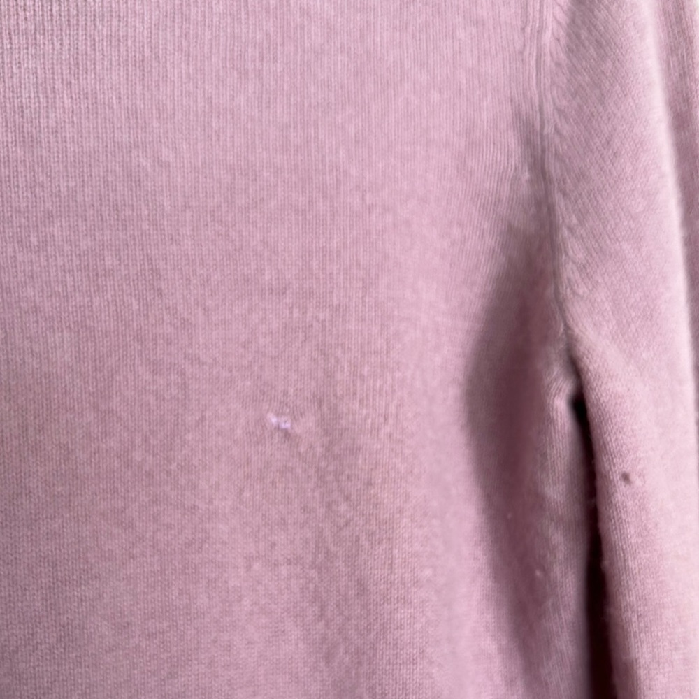 ANTONIO MELANI Sz Medium Pink Cashmere Double Ruffle Slv  Sweater - Picture 8 of 9